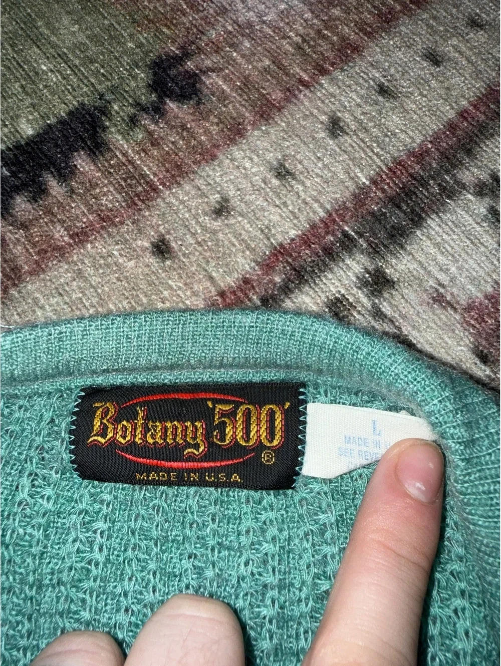 Botany 500 size large